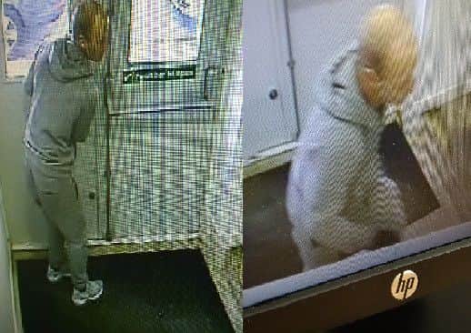 Police have released CCTV images of a man they are trying to identify following a burglary at Church & Co Ltd in St James Road, Northampton.