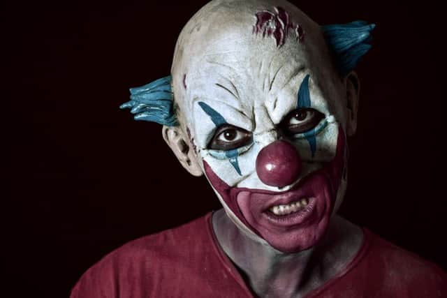 Police warning as Â‘killer clownÂ’ craze hits UK. Photo: Shutterstock.