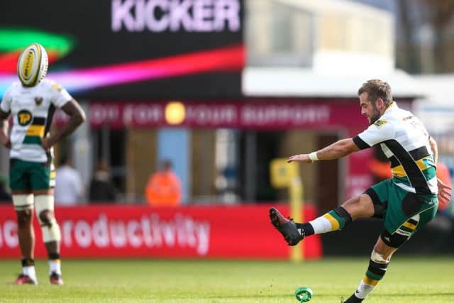 Stephen Myler kicked three penalties but it wasn't enough for Saints (pictures: Sharon Lucey)