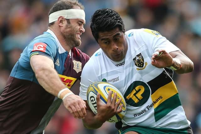 Ahsee Tuala was one of Saints' better performers at The Stoop (pictures: Sharon Lucey)