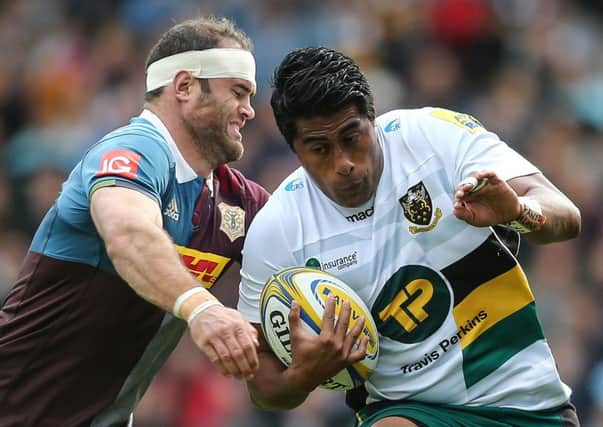 Ahsee Tuala was one of Saints' better performers at The Stoop (pictures: Sharon Lucey)