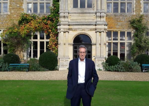 James Lowther outside Holdenby House.