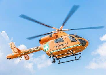 The Magpas air ambulance attended