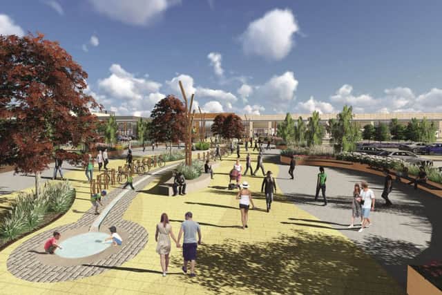 How the central promenade of Rushden Lakes will look