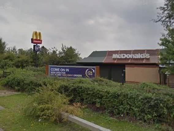 Police are appealing for witnesses after a road rage incident at a McDonald's drive-thru.