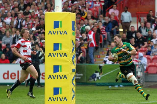 George North scored twice as Saints won at Gloucester on the final day of last season (picture: Sharon Lucey)