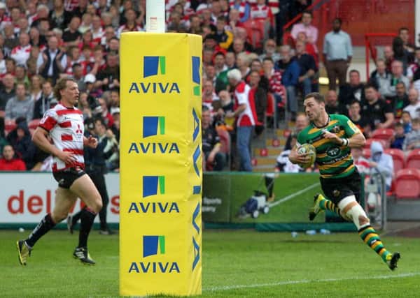 George North scored twice as Saints won at Gloucester on the final day of last season (picture: Sharon Lucey)