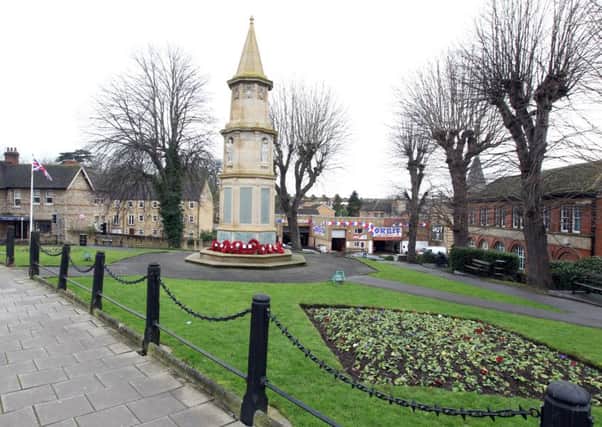 The war memorial in Rushden