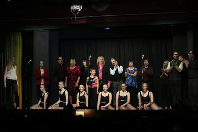 Some of the performers on stage on Saturday