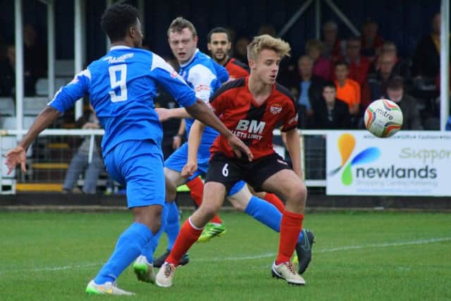 Ben Bradshaw suffered a knee injury during Kettering Town's 2-0 defeat at Merthyr Town on Tuesday night
