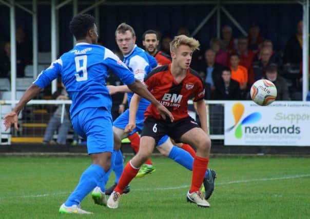 Ben Bradshaw suffered a knee injury during Kettering Town's 2-0 defeat at Merthyr Town on Tuesday night