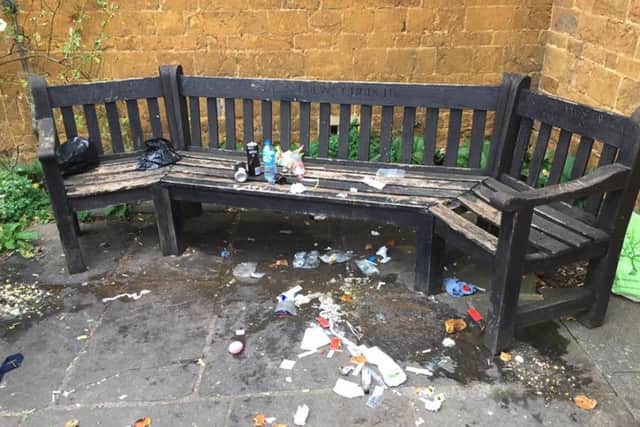 The mess left behind. Picture by Sam Longhurst.