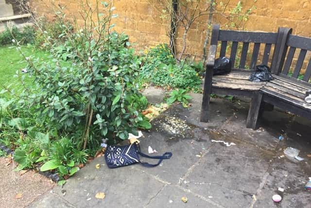 The mess left behind. Picture by Sam Longhurst.