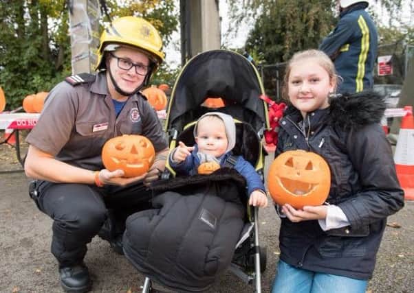 The Halloween event at Burton Latimer fire station
