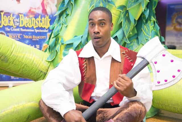Simon Webbe appearing in Jack and the Beanstalk