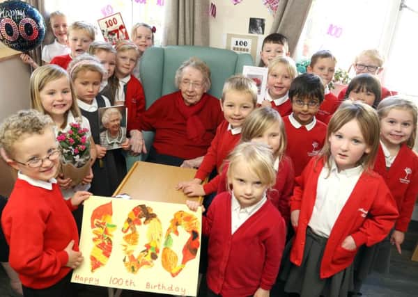 100th Birthday: Desborough: 100th birthday of Josephine Swallow, (actual day November 5th) with a visit by Loatlands Primary School children 

Monday November 7,  2016 NNL-160711-201259009