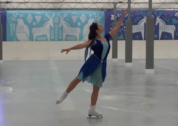 Rinata Araslanova on the new ice rink at Beckworth Emporium