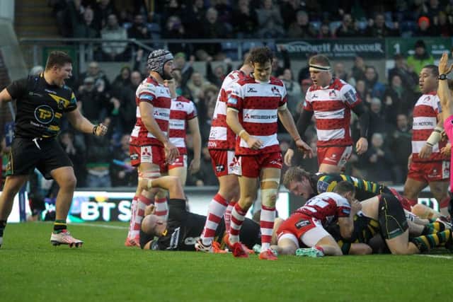 Charlie Clare scored Saints' only try of the game (pictures: Sharon Lucey)