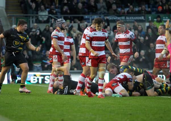 Charlie Clare scored Saints' only try of the game (pictures: Sharon Lucey)