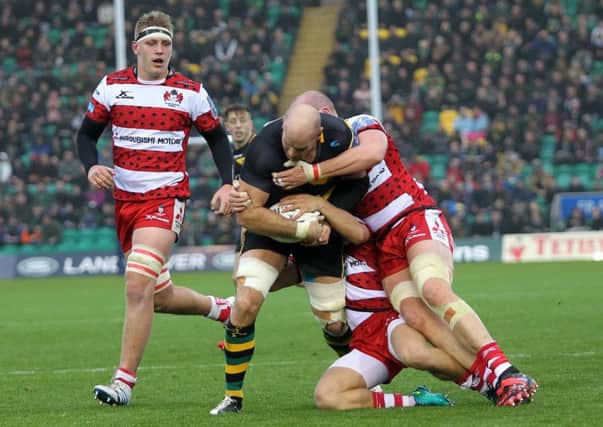 Sam Dickinson captained Saints against Gloucester (pictures: Sharon Lucey)