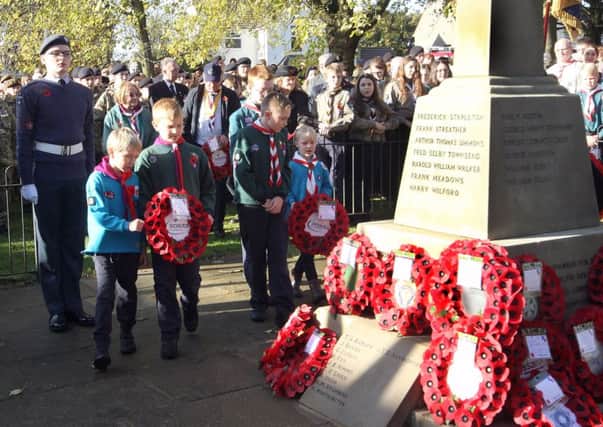 Corby Remembrance Sunday, November 13, 2016
Corby beavers and cubs lay their wreaths