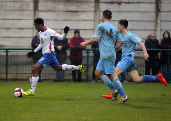 AFC Rushden & Diamonds top scorer Nabil Shariff will miss tonight's FA Trophy replay at Lincoln United