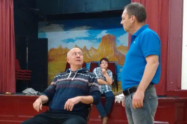 Sweeney Todd in rehearsals