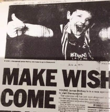 James first appeared in the paper back in 1997