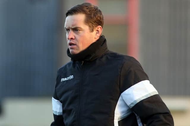 Gary Mills says the Corby Town players must step up to the plate in the battle at the bottom of the Evo-Stik Northern Premier League Premier Division. Picture by Alison Bagley