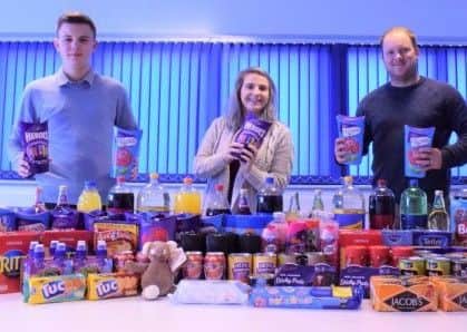 The donations for Wellingborough food bank