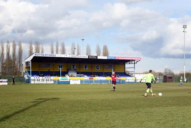 AFC Rushden & Diamonds' clash with Corby Town has been called off due to a frozen pitch at the Dog & Duck