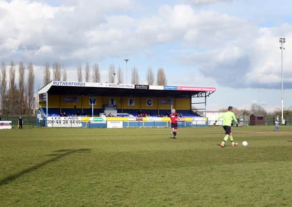 AFC Rushden & Diamonds' clash with Corby Town has been called off due to a frozen pitch at the Dog & Duck