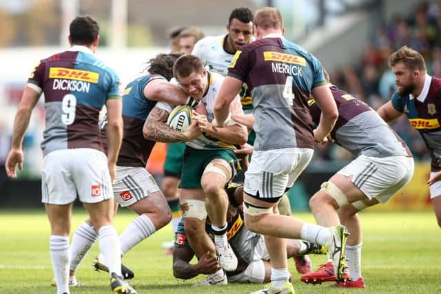 Teimana Harrison and Courtney Lawes have been retained by England
