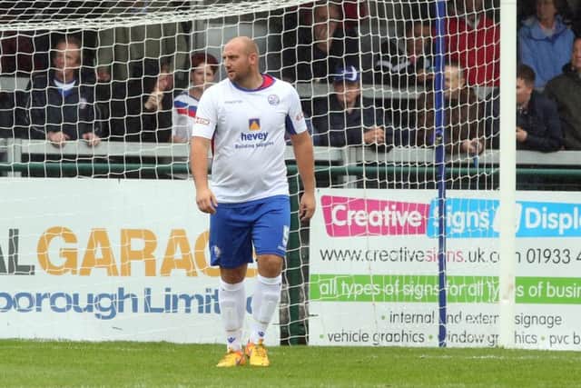 Liam Dolman headed home the winner in AFC Rushden & Diamonds' 2-1 victory at Gresley FC