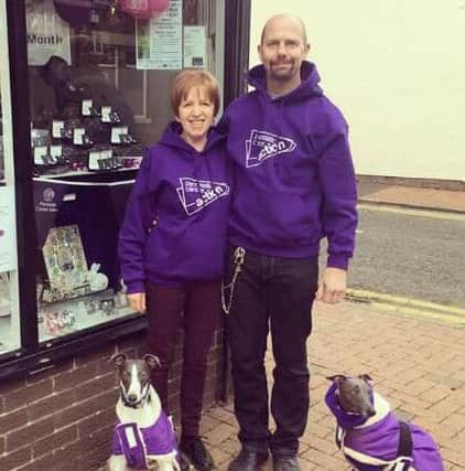 Ann and Mark showing their support
