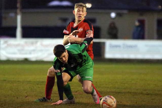 Jack Kelly impressed on his debut for Kettering Town at the weekend. Picture by Alison Bagley