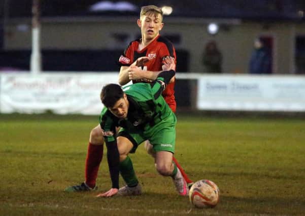 Jack Kelly impressed on his debut for Kettering Town at the weekend. Picture by Alison Bagley