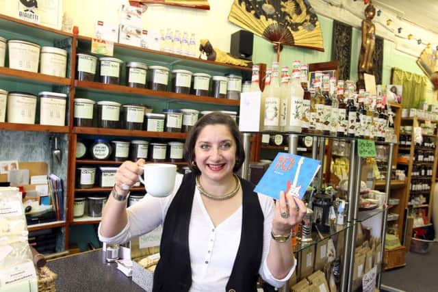 Caroline celebrating the shop's 10th anniversary back in 2012