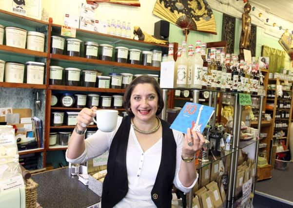 Caroline celebrating the shop's 10th anniversary back in 2012