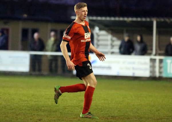Jack Kelly made his debut for Kettering Town last weekend but limped off late on with an ankle injury