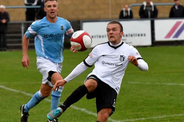 Ben Milnes made a welcome return from injury for Corby Town this week