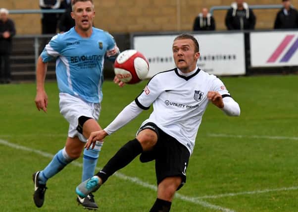 Ben Milnes made a welcome return from injury for Corby Town this week