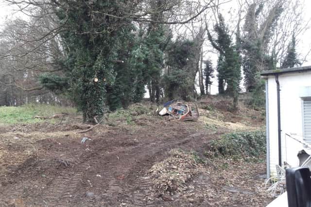 Work on the site is well under way.