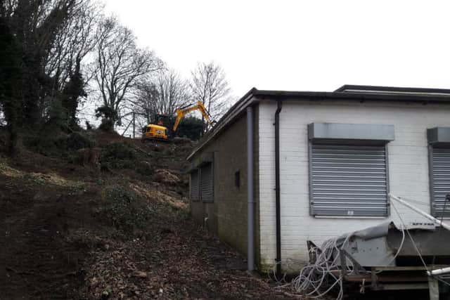 Work on the site is well under way.