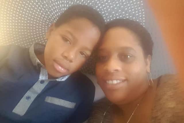 Lisa Francois and her son Aiden