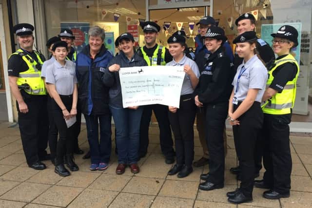 Cadets have raised more than £400 in support of the street pastors who help people stay safe on a night out
