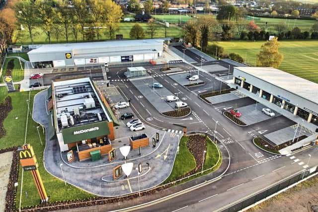The retail park just off London Road, Wellingborough