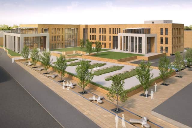 An artist's impression of how the new Wellingborough campus would have looked