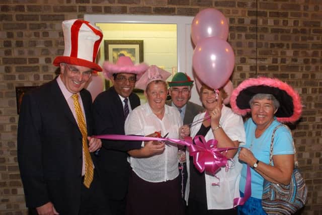 Peter Bone has supported Crazy Hats for many years, including donning a hat in this picture back in 2006