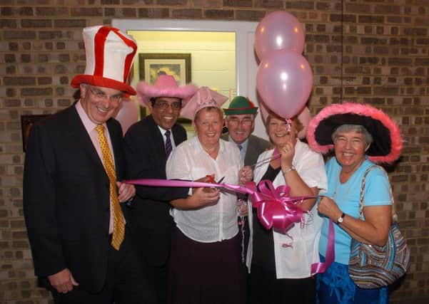 Peter Bone has supported Crazy Hats for many years, including donning a hat in this picture back in 2006